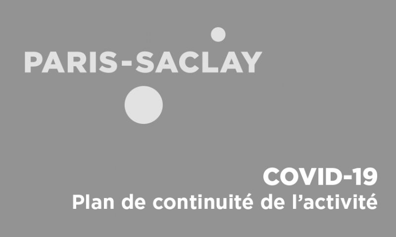 COVID-19 : l’EPA Paris-Saclay active son plan de continuité de l’activité.
