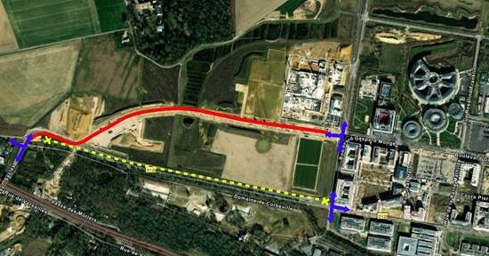 Quartier de Corbeville : fermeture de la piste cyclable jusqu’au 17 février 2023